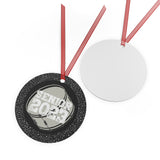 Senior 2023 - White Lettering - Bass Drum - Metal Ornament