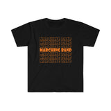 Marching Band - Retro - Orange - Unisex Softstyle T-Shirt