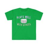 Plays Well With Others - Snare Drum - Unisex Softstyle T-Shirt