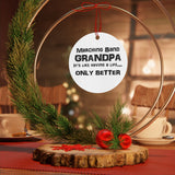 Marching Band Grandpa - Life - Metal Ornament