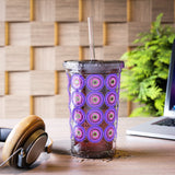 Vintage Grunge Purple Circle - Snare Drum - Suave Acrylic Cup - Pattern