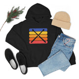 Vintage Grunge Lines Sunset - Drumsticks - Hoodie