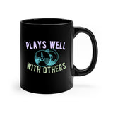 Plays Well With Others - Cymbals - 11oz Black Mug