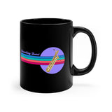 Marching Band - Retro - Bari Sax - 11oz Black Mug