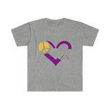 Peace, Love, Drumsticks - Unisex Softstyle T-Shirt