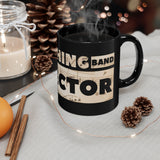 Marching Band Director - Tan Notes - 11oz Black Mug