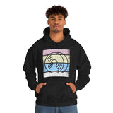 Vintage Grunge Pastel Lines - Cymbals - Hoodie