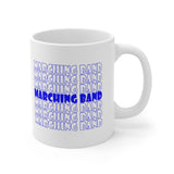 Marching Band - Retro - Blue - 11oz White Mug