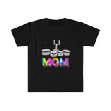 Band Mom - Tie Dye - Quads - Unisex Softstyle T-Shirt