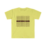 Marching Band - Retro - Maroon - Unisex Softstyle T-Shirt