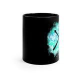 Vintage Turquoise Cloud - Drumsticks - 11oz Black Mug