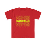 Marching Band - Retro - Yellow - Unisex Softstyle T-Shirt