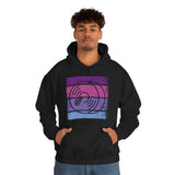 Vintage Grunge Purple Lines - Cymbals - Hoodie