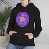 Vintage Grunge Purple Circle - Bass Drum - Hoodie