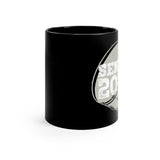 Senior 2023 - White Lettering - Bass Drum - 11oz Black Mug