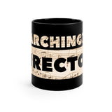 Marching Band Director - Tan Notes - 11oz Black Mug