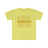 Marching Band - Retro - Gold - Unisex Softstyle T-Shirt