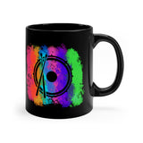 Vintage Rainbow Cloud - Snare Drum - 11oz Black Mug