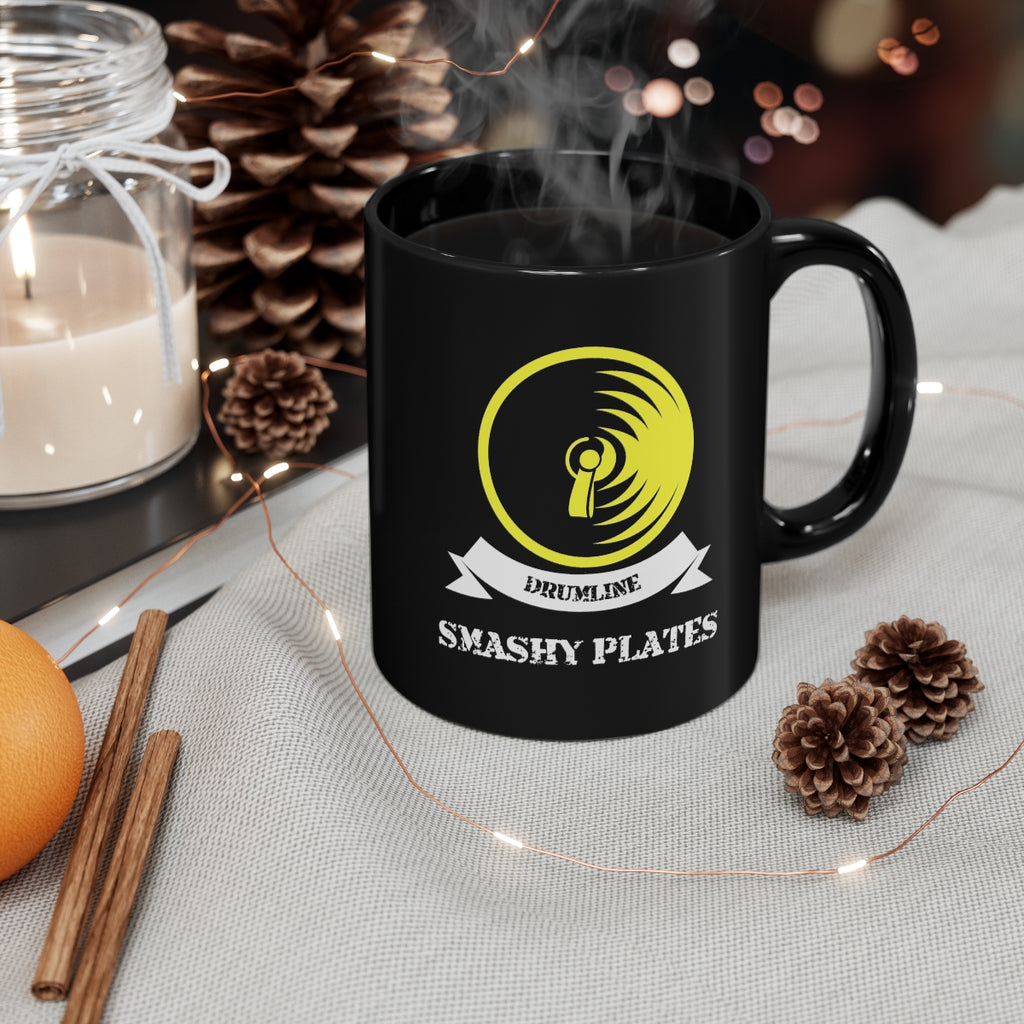 Smashy Plates - Drumline - 11oz Black Mug