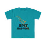 Spit Happens - Trombone - Unisex Softstyle T-Shirt