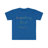 Marching Band Mom - Handwriting - Unisex Softstyle T-Shirt