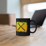 Vintage Yellow Cloud - Drumsticks - 11oz Black Mug