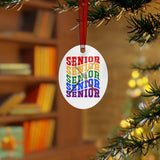 Senior Rainbow - Drumsticks - Metal Ornament