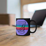 Marching Band - Retro 2 - 11oz Black Mug