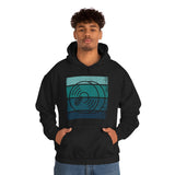 Vintage Grunge Blue Lines - Cymbals - Hoodie