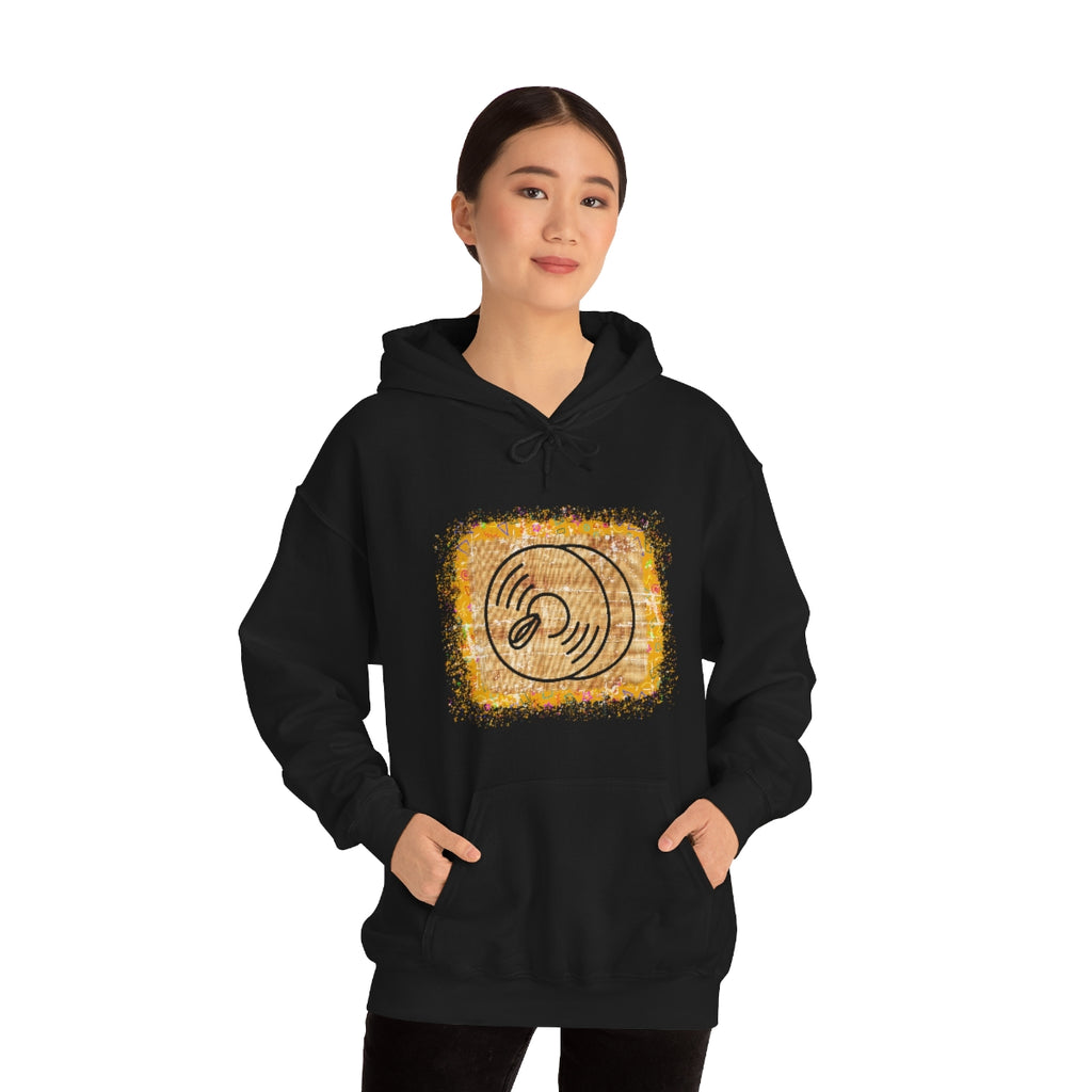 Vintage Yellow Burlap - Cymbals - Hoodie