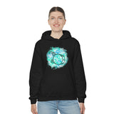 Vintage Turquoise Cloud - Bass Drum - Hoodie