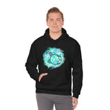 Vintage Turquoise Cloud - Bass Drum - Hoodie