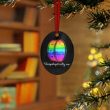 Unapologetically Me - Rainbow - Bass Drum - Metal Ornament