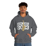 Senior 2023 - White Lettering - Tenor Sax - Hoodie
