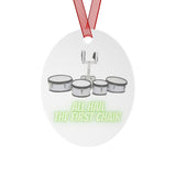 All Hail The First Chair - Quads/Tenors -  Metal Ornament