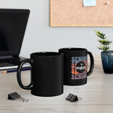 Senior Retro - Quads/Tenors - 11oz Black Mug