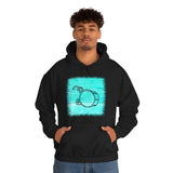 Vintage Turquoise Wood - Bass Drum - Hoodie