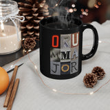 Drum Major - Artsy Alphabet - 11oz Black Mug