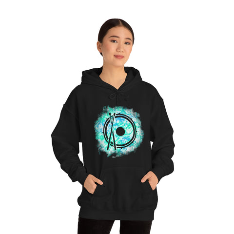 Vintage Turquoise Cloud - Snare Drum - Hoodie