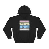 Vintage Grunge Pastel Lines - Bass Drum - Hoodie