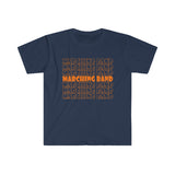 Marching Band - Retro - Orange - Unisex Softstyle T-Shirt