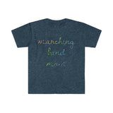 Marching Band Mom - Handwriting - Unisex Softstyle T-Shirt