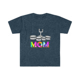 Band Mom - Tie Dye - Quads - Unisex Softstyle T-Shirt