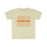 Marching Band - Retro - Orange - Unisex Softstyle T-Shirt