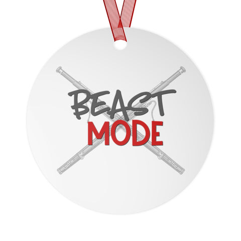 Beast Mode - Bassoon - Metal Ornament