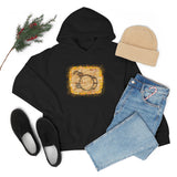 Vintage Yellow Burlap - Bass Drum - Hoodie