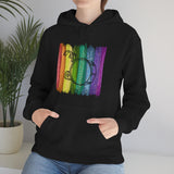 Vintage Rainbow Paint - Bass Drum - Hoodie