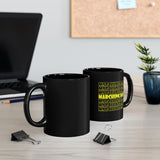 Marching Band - Retro - Yellow - 11oz Black Mug