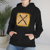 Vintage Yellow Burlap - Drumsticks - Hoodie