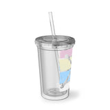 Vintage Grunge Pastel Lines - Drumsticks - Suave Acrylic Cup